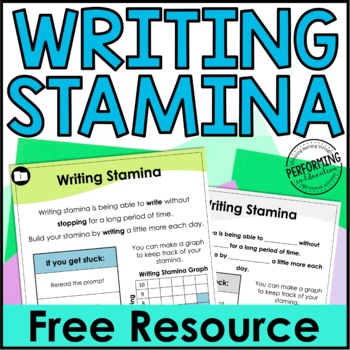 Preview of Free Writing Stamina Lesson | Back-to-School Writing Activities
