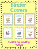 Free and Editable Owl Binder Covers