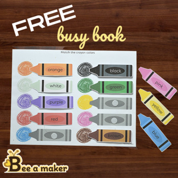 Preview of Free busy book or busy binder or adapted book