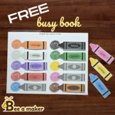 Free busy book or busy binder or adapted book