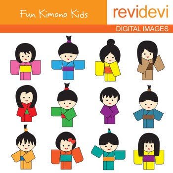 Preview of Free clipart - Kimono Kids