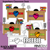Free clipart Superhero Classroom Desk by REVIDEVI