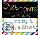 Free cursive & print fonts!