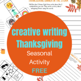 Free download: Thanksgiving Creative Writing Activity with