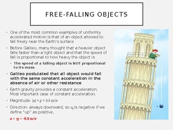 free falling objects