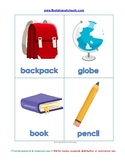 Free flashcards: classroom objects