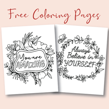 free printable BELIEVE coloring or journal page