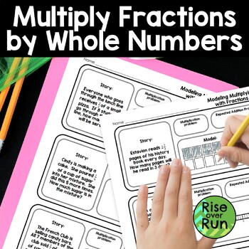 Preview of Multiplying Fractions by a Whole Number with Visual Models
