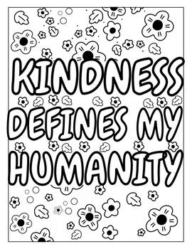 Free kindness coloring page by B L EMMA | TPT