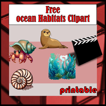 Preview of Free ocean Habitats Clipart {Animals Clipart}
