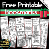 Free printable bookmarks: December