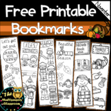 Free printable bookmarks: November