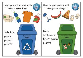 Preview of Free printable game for waste sorting with "My plastic bag"