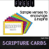 Free scripture cards for teachers: verses to encourage and inspire