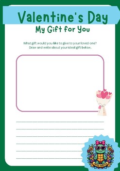 Preview of Free thanksgiving Valentine’s Day Gift Idea Worksheet 2024