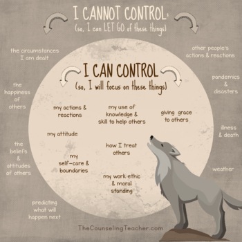 Circles of Control Poster by The Counseling Teacher Brandy | TPT