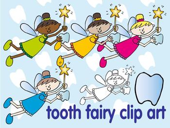 Preview of Free tooth fairy clip art