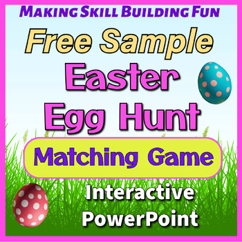 Preview of Free trial version of Find the Matching Easter Egg Interactive PowerPoint