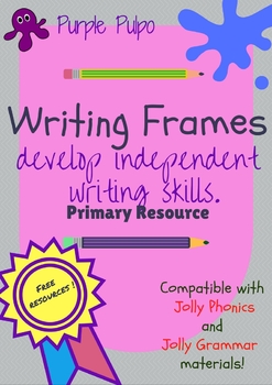 Preview of Free writing frames to support Jolly Phonics and Jolly Grammar.