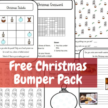 Preview of Freebee Christmas Activity Bumper Pack