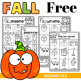 Free fall autumn worksheets