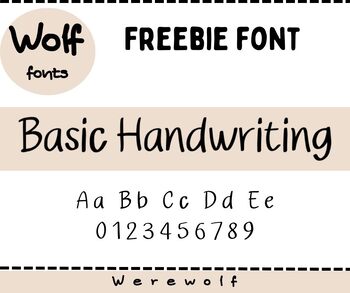 Preview of Basic Handwriting