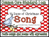 12 Days of Christmas Song - Freebie