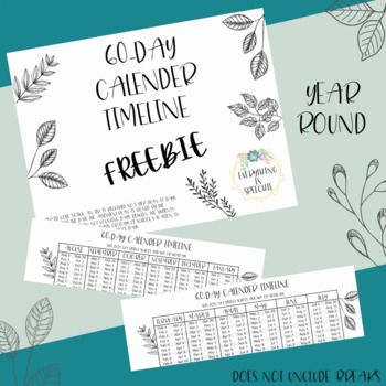 Preview of 60 Day IEP Calendar Timeline (Year-Round) Freebie!