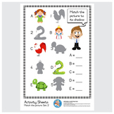 Freebie : Activity Sheet/Match the picture Set 4