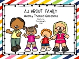 Freebie All About Family Weekly Theme Questions