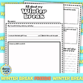 First Day Back From Winter Break - All About My Winter Bre