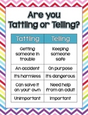 Are You Tattling?  Poster (chevrons) **multi color and wording**