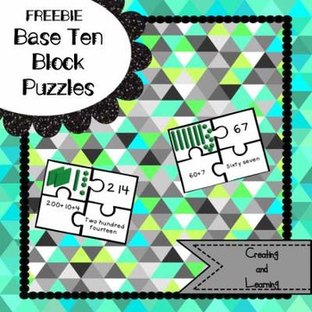 Preview of Freebie: Base Ten Puzzles