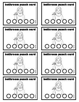 Preview of Freebie! Bathroom Punch Cards