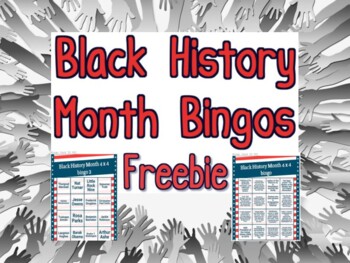 Preview of Freebie: Black History Month bingo games