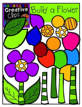 Preview of Build a Flower: Spring Clipart {Creative Clips Digital Clipart}
