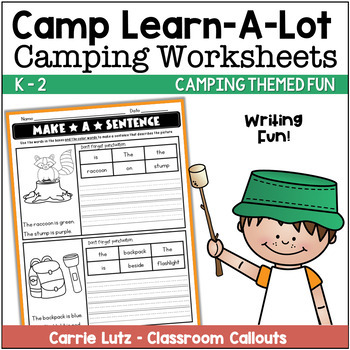 free camping worksheets by carrie lutz classroom callouts tpt