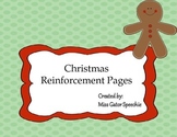Freebie! Christmas Reinforcement Pages