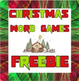 Freebie: Christmas Word Games