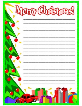 Freebie Christmas Writing Paper by Teaching with a Louisiana Twist