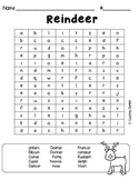 Freebie Christmas word searches