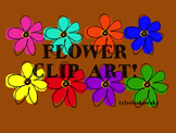 Colorful Flower Clip Art Pack