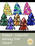 Freebie - Colourful Holiday Tree Clipart