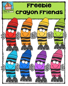 Crayon Clipart  Rainbow Crayons by Barefoot and Bilingual Clipart