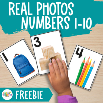 Preview of Freebie | Creative Curriculum | First Six Weeks | Real Photos | Numbers 1-10