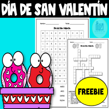 Preview of Freebie Dia de San Valentin - Free Valentines Day Activities in Spanish