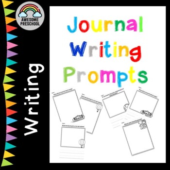Journal writing prompts by Awesome Preschool | TPT