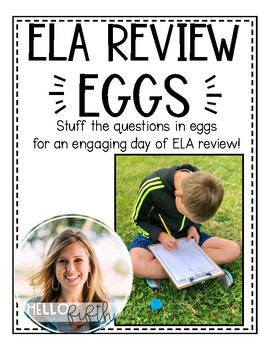 Preview of Freebie: ELA Egg Hunt Questions and Recording Sheet