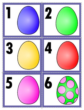 Preview of Freebie:   Easter Number Cards 1-30