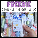 Freebie End of Year Gift Tags | EOY Chalk